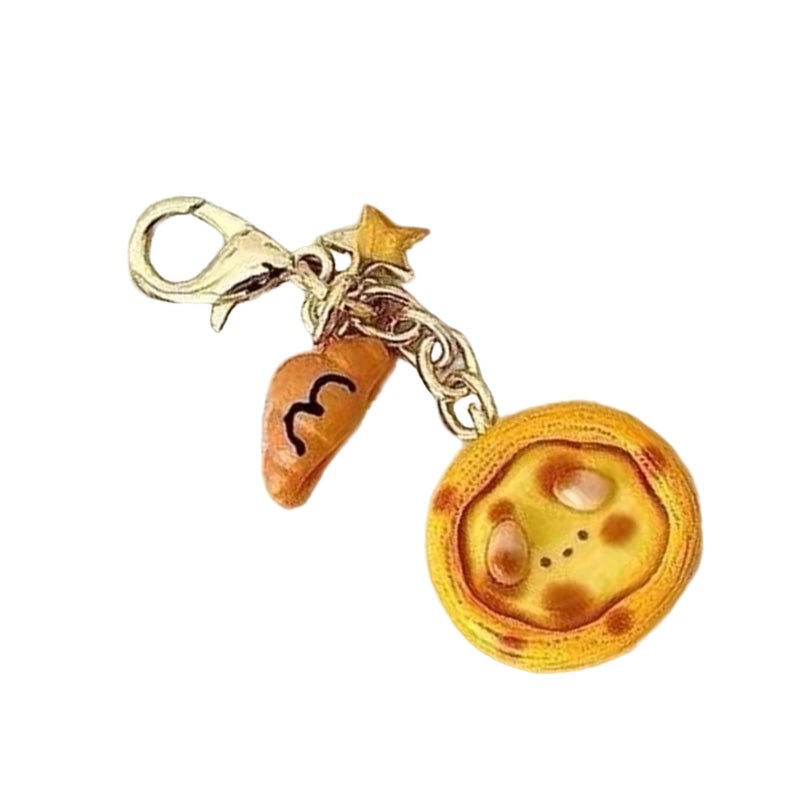 Creative Eggs Keychain Buckle 2 For Backpack Sturdy Alloy Resin Design - Image 2