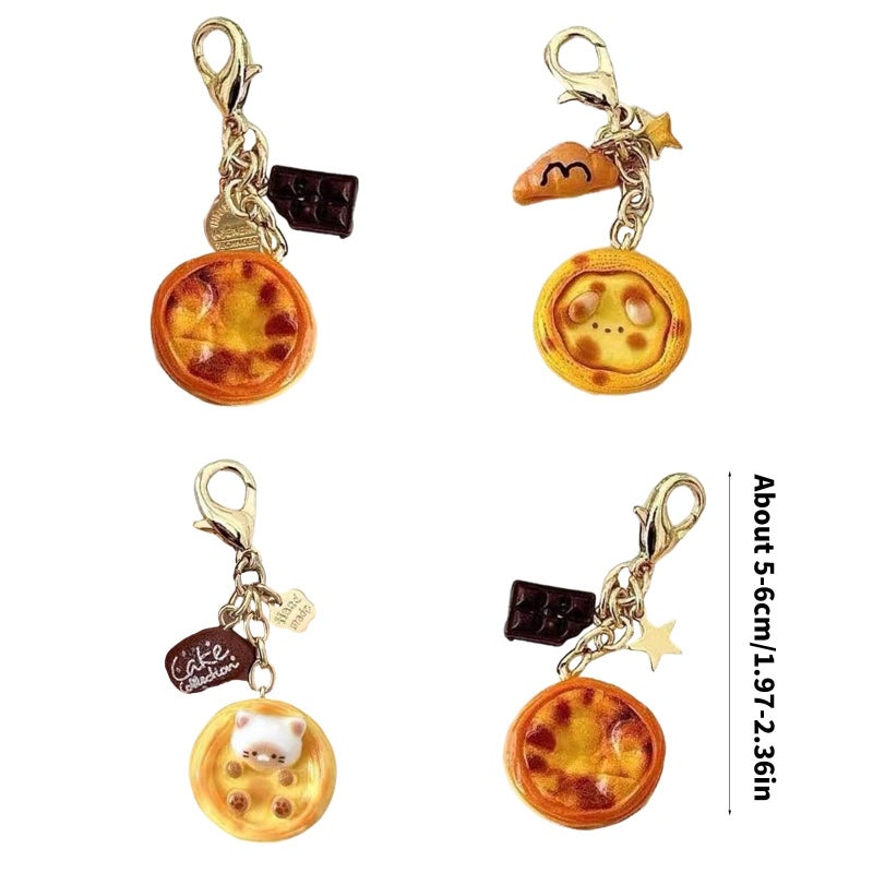 Creative Eggs Keychain Buckle 2 For Backpack Sturdy Alloy Resin Design - Image 4