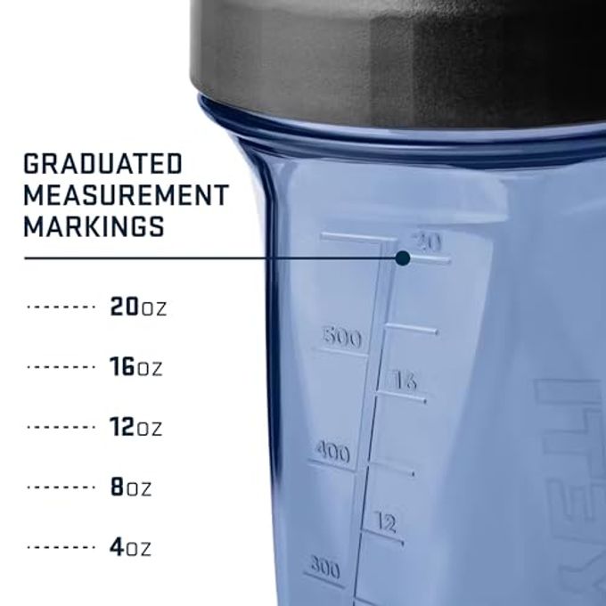 rayihni Yonder Helimix Vortex Blender Shaker Bottle Holds Up To 27Oz | No Blending Ball Or Whisk | Usa Made | Portable Pre Workout Whey Protein Drink Shaker Cup | Dishwasher Safe, Charcoal - Image 3