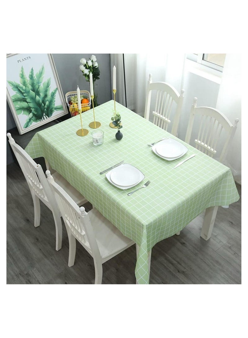 Green Waterproof Tarpaulin Tablecloth For Dining Table - Image 1