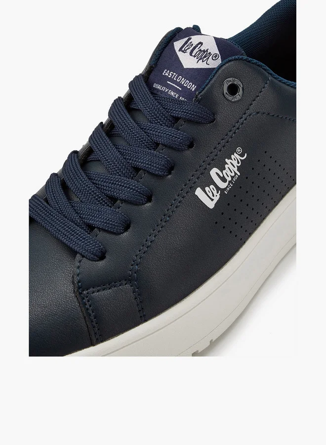 Lee Cooper Men's Perforated Detail Lace-Up Sneakers