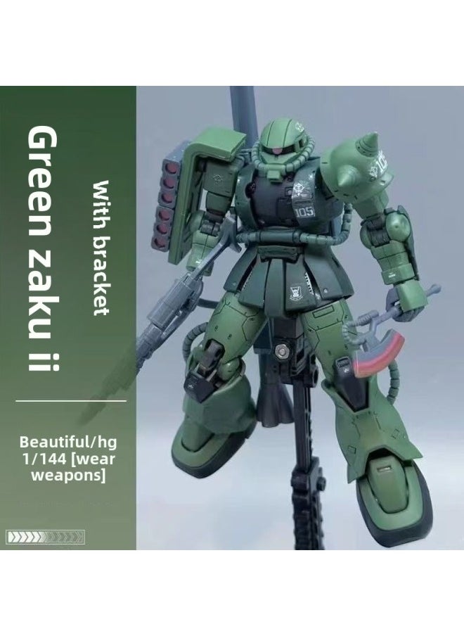 Generic - Product Aesthetic Gundam HG 024 Red Shia Red Zaku 1:144 Assembled Model-Color:Xd005 (minimum Bid Of 36 Pieces) - Image 1