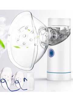 Silent Portable Inhaler Nebuliser with Mouthpiece and Mask, USB Rechargeable Inhaler for Children and Adults