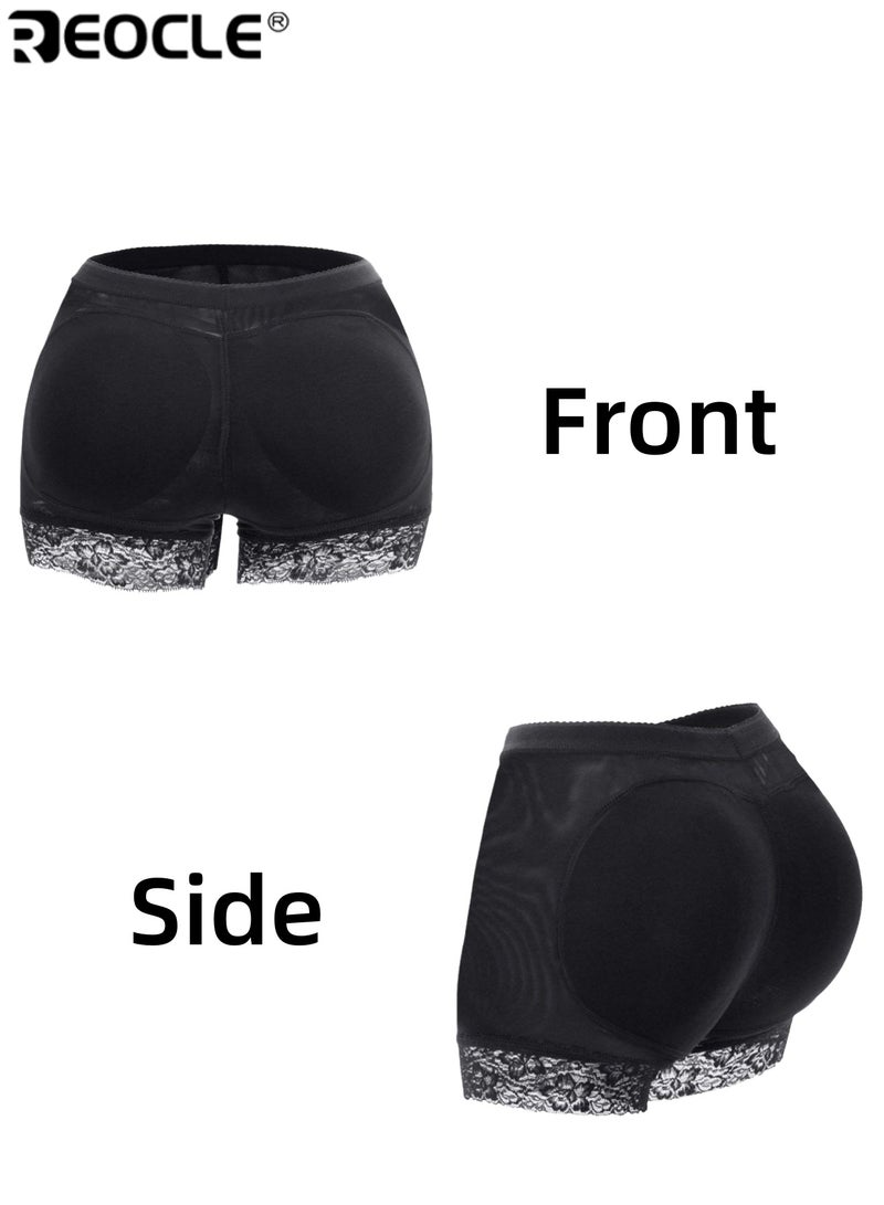 REOCLE Women's Butt Lifting Shapewear Shorts with Lace Trim Sculpting Breathable& Comfortable Body Shaper for Enhanced Curves Daily & Special Occasion Wear - Image 3