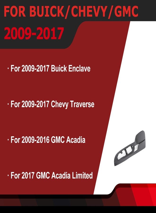 FEXON غطاء مفتاح مقعد السائق من FEXON، متوافق مع سيارات شيفروليه ترافيرس/جي إم سي أكاديا/بويك إنكليف 2009-2017، بديل للرقم 25941769 (أسود). - Image 5