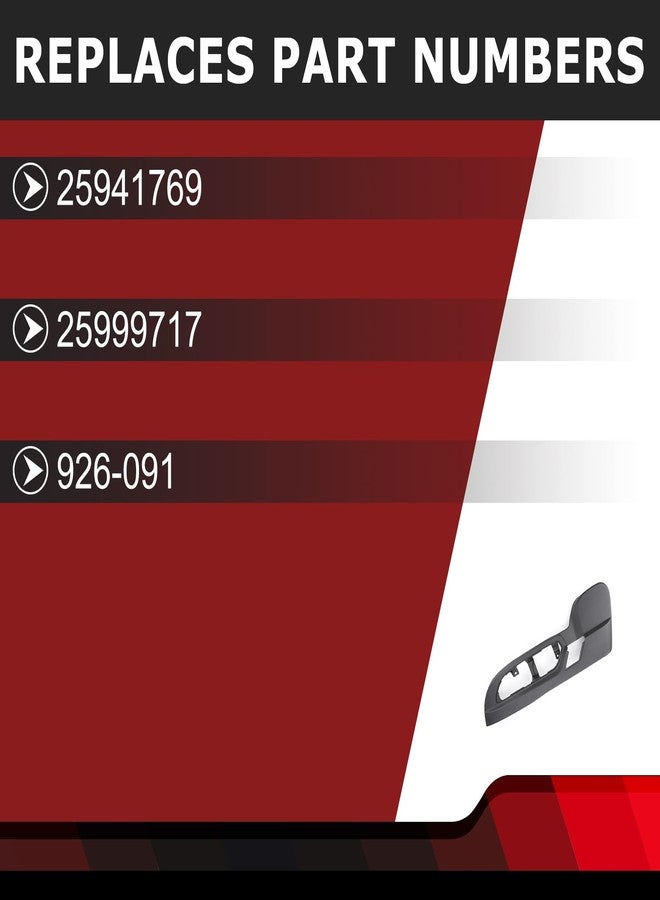 FEXON غطاء مفتاح مقعد السائق من FEXON، متوافق مع سيارات شيفروليه ترافيرس/جي إم سي أكاديا/بويك إنكليف 2009-2017، بديل للرقم 25941769 (أسود). - Image 3