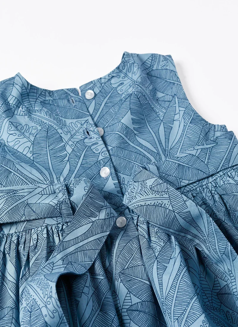 Zippy Floral Cotton Dress for Baby Girls
