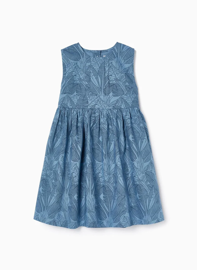 Zippy Floral Cotton Dress for Baby Girls