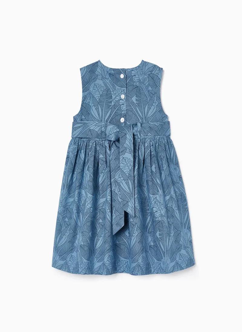Zippy Floral Cotton Dress for Baby Girls