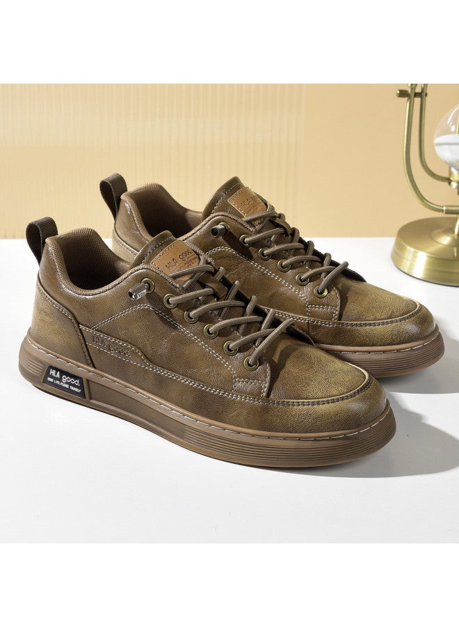 HLA Men's Casual Sneakers, Retro Style With Color-rubbed Design, Soft, Comfortable, Breathable, And Durable Men's Leisure Plimsolls - Image 3