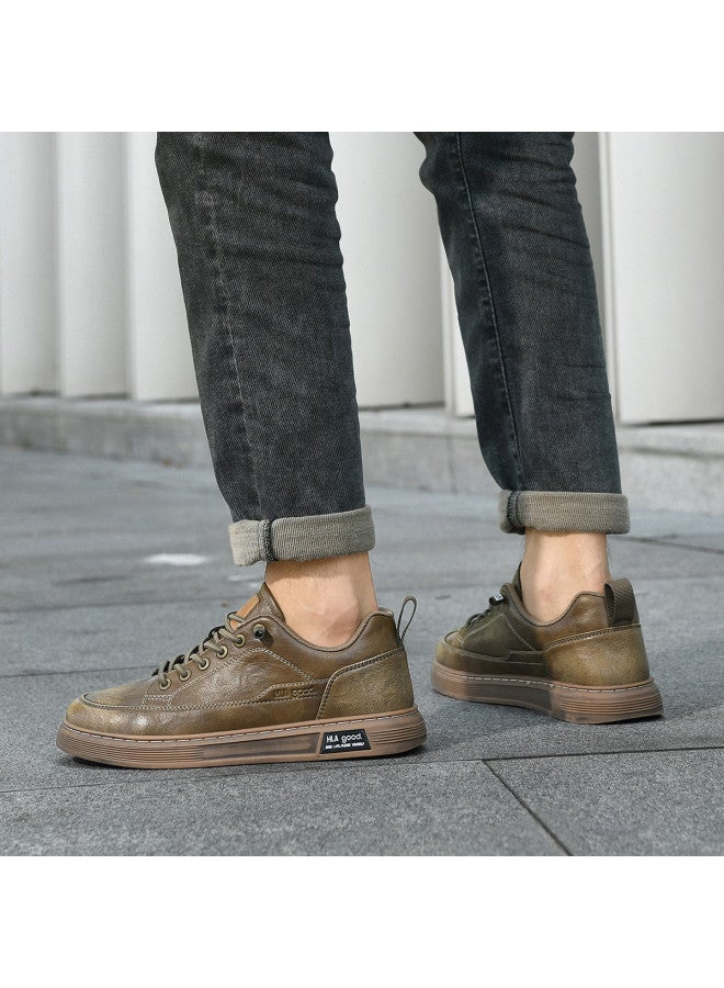 HLA Men's Casual Sneakers, Retro Style With Color-rubbed Design, Soft, Comfortable, Breathable, And Durable Men's Leisure Plimsolls - Image 5