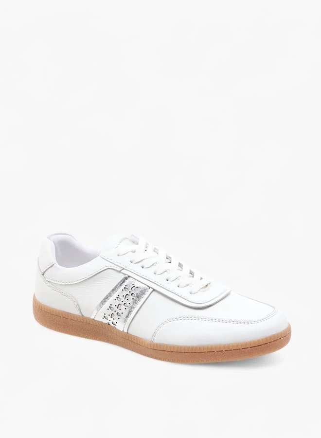 Celeste Women's Cutout Detail Sneakers with Lace-Up Closure