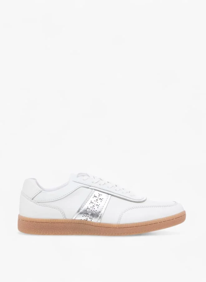 Celeste Women's Cutout Detail Sneakers with Lace-Up Closure