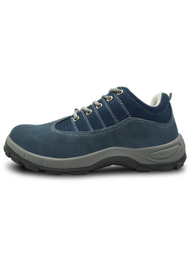FUCHENG Fucheng Safety Shoes For Men, Breathable Steel Toe Cap, Anti-smashing, Anti-puncture, Wear-resistant, Solid Sole, Work Protection Safety Shoes, Blue, Size 37 - Image 3