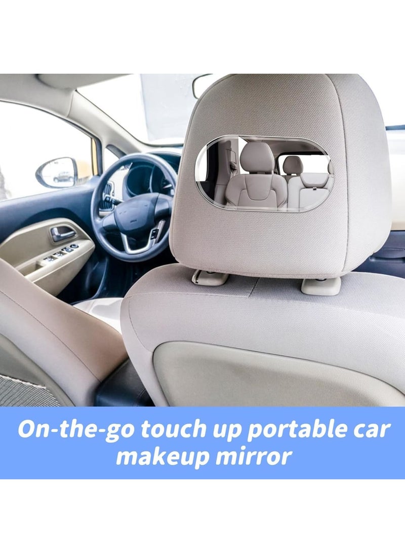 SYOSI Car Sun Visor Vanity Mirror, HD Makeup Mirrors with Stainless Steel Frame, Self-Adhesive Cosmetic Mirror for Women, Universal Fit for Car Sun Visor or Seatback - Image 4