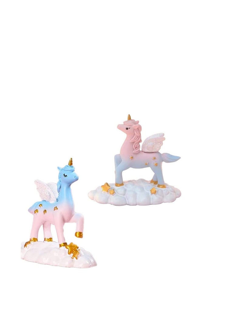 Unicorn Cake Decoration Cake Toppers Unicorn Ornament Unicorn Figurine Unicorn Toys Crafts And Art Supplies Cake Toppers Birthday Party Unicorn Gifts For Boys Girls Kids Birthday Party Baby Shower  - Image 1