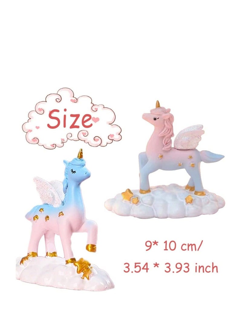Unicorn Cake Decoration Cake Toppers Unicorn Ornament Unicorn Figurine Unicorn Toys Crafts And Art Supplies Cake Toppers Birthday Party Unicorn Gifts For Boys Girls Kids Birthday Party Baby Shower  - Image 2