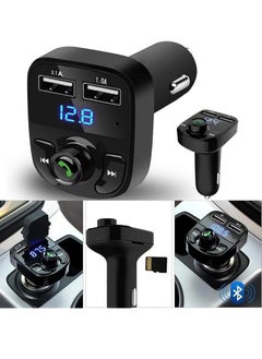 RATSAW Handsfree Call Fast Dual USB Car Charger Wireless Bluetooth FM and MP3 Receiver Transmitter  - Image 2
