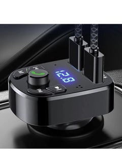 RATSAW Handsfree Call Fast Dual USB Car Charger Wireless Bluetooth FM and MP3 Receiver Transmitter  - Image 3
