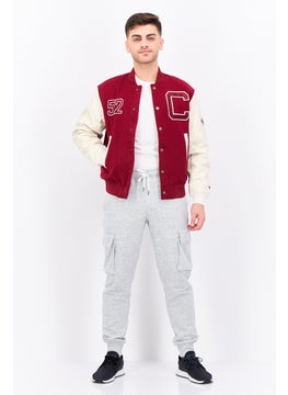 Champion Men Sportswear Fit Long Sleeve Outdoor Jackets, Burgundy  - Image 4