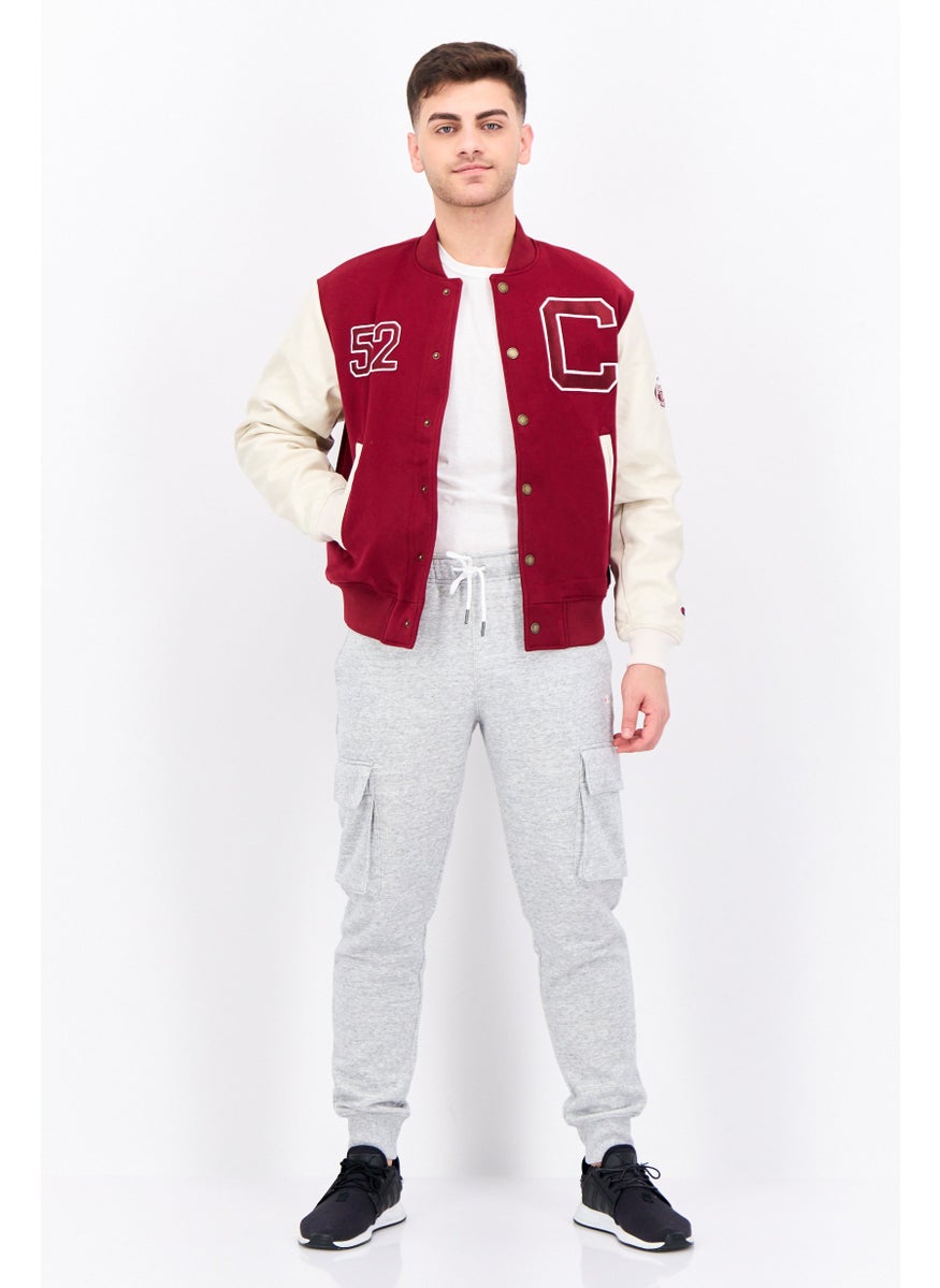 Champion Men Sportswear Fit Long Sleeve Outdoor Jackets, Burgundy  - Image 4