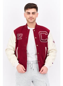 Champion Men Sportswear Fit Long Sleeve Outdoor Jackets, Burgundy  - Image 1