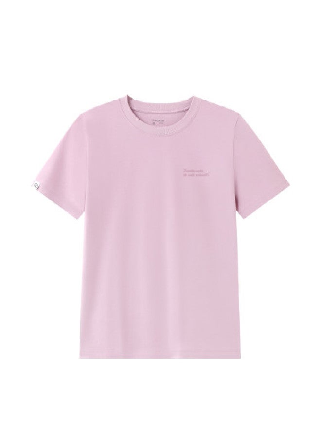 purcotton Women'S Summer Cotton Short Sleeve T-Shirt Classic Round Neck Top - Image 1