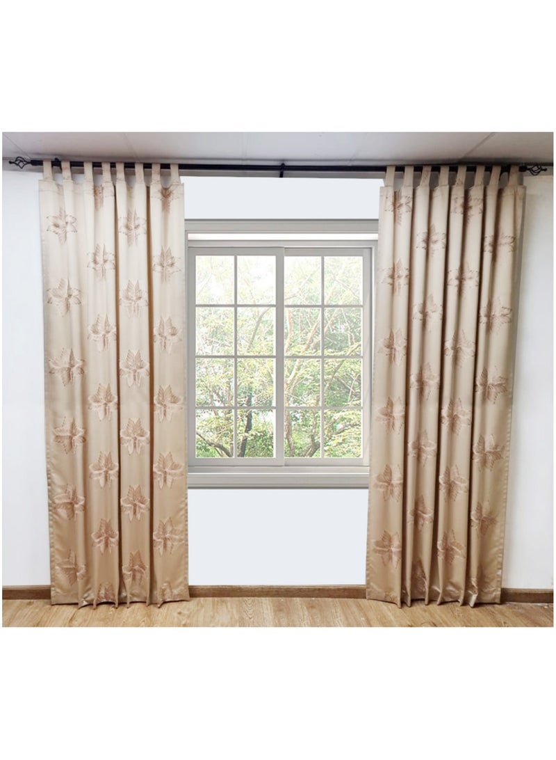 SILK TWO-Piece Living Room Bedroom Home Decoration Window Curtains  - Image 1
