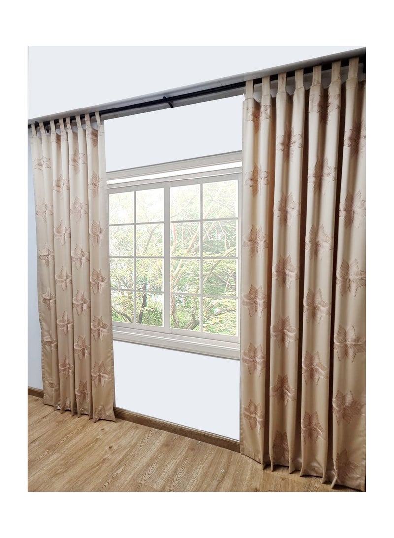 SILK TWO-Piece Living Room Bedroom Home Decoration Window Curtains  - Image 2