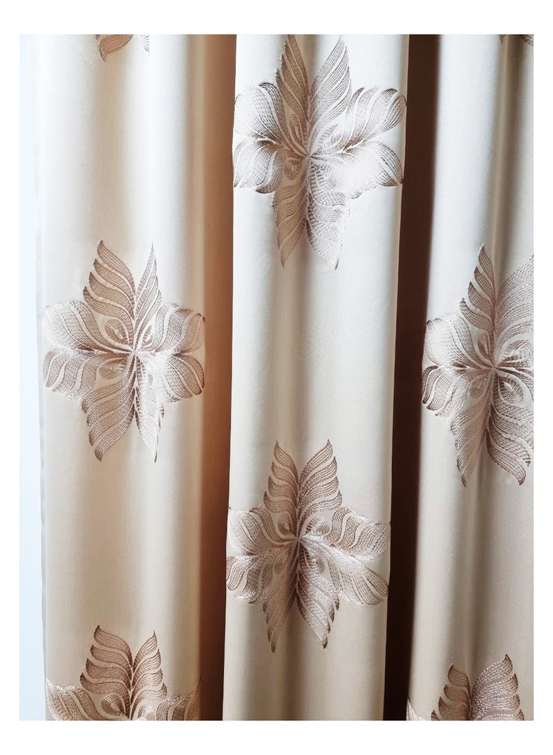 SILK TWO-Piece Living Room Bedroom Home Decoration Window Curtains  - Image 3