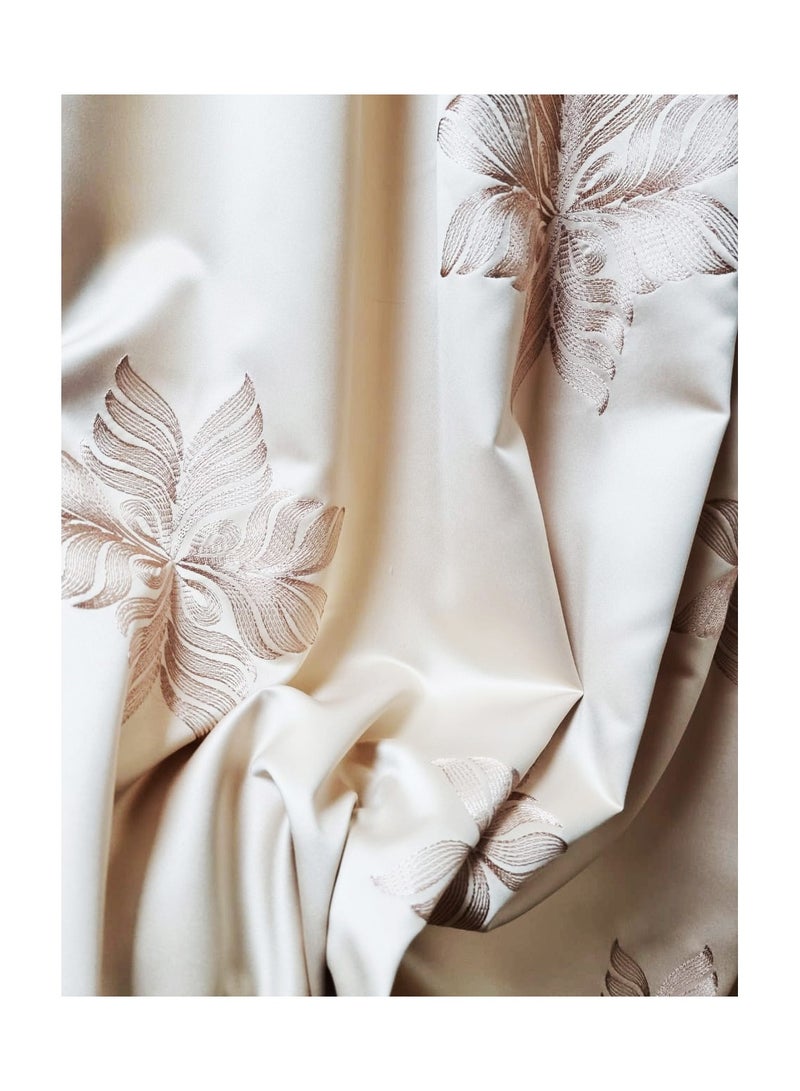 SILK TWO-Piece Living Room Bedroom Home Decoration Window Curtains  - Image 4