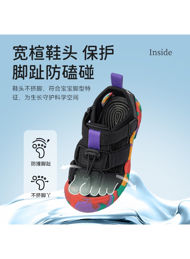 Annil Baotou 25-year Summer Anti-collision Hook & Loop Breathable Unisex Large Kids' Children's Beach Shoes Water Shoes - Image 4