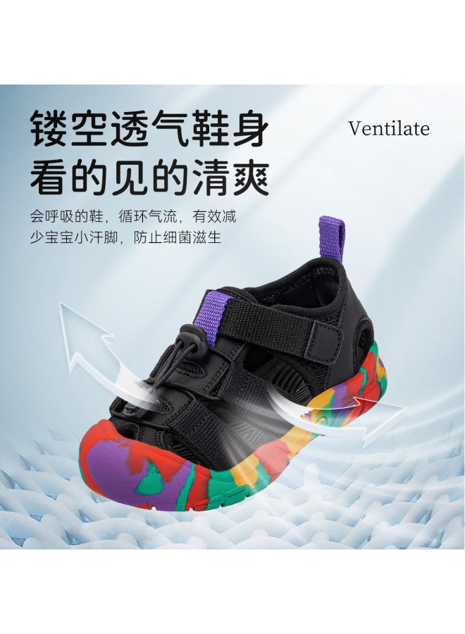 Annil Baotou 25-year Summer Anti-collision Hook & Loop Breathable Unisex Large Kids' Children's Beach Shoes Water Shoes - Image 3
