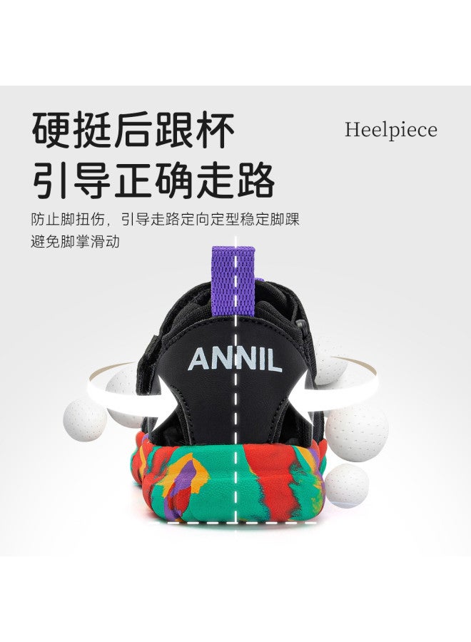 Annil Baotou 25-year Summer Anti-collision Hook & Loop Breathable Unisex Large Kids' Children's Beach Shoes Water Shoes - Image 5