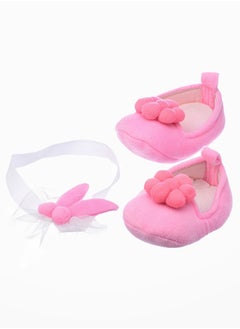 Tiny Hug Soft and Warm Baby Booties for Newborns and Infants with Headband  - Image 1