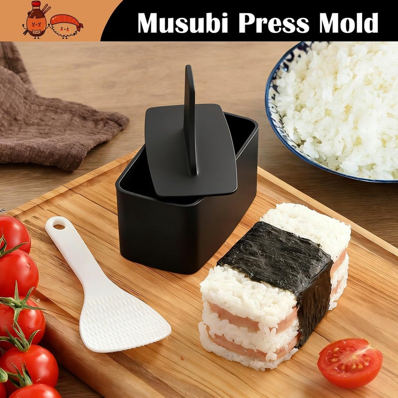 SmileTools Onigiri Mold, Musubi Press Mold, Triangle Rice Ball Mold Kit, Spam Musubi Mold Kit for Home DIY Sushi and Bento - Image 4