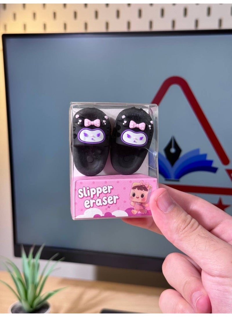 ممحاة على شكل شبشب – تصميم لطيف ومناسب للمدرسة والمكتب - Image 1