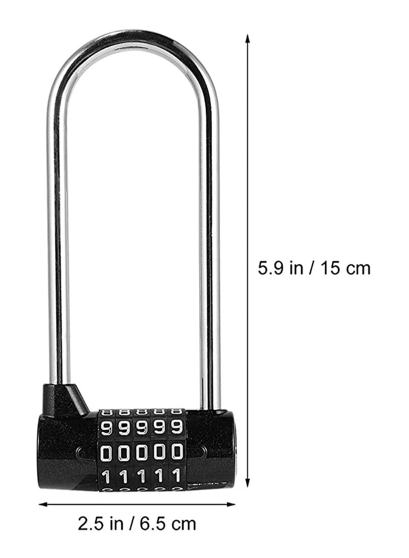 CMGTYYD Number Lock for Door, Cabinet Password Padlock Large Password Safety Lock Dial Number Door Handle Cabinet Hanging Lock for Home Office Shop - Image 3