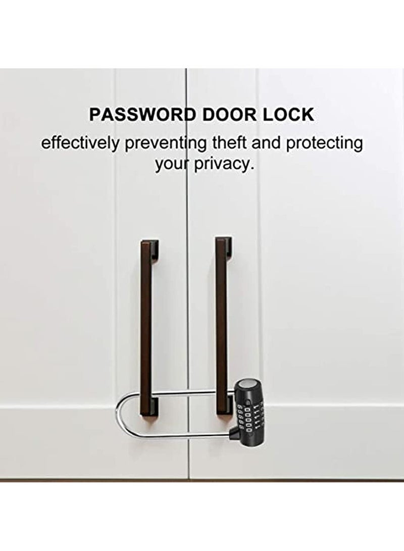 CMGTYYD Number Lock for Door, Cabinet Password Padlock Large Password Safety Lock Dial Number Door Handle Cabinet Hanging Lock for Home Office Shop - Image 4