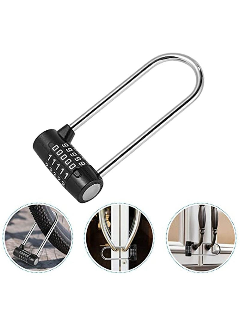CMGTYYD Number Lock for Door, Cabinet Password Padlock Large Password Safety Lock Dial Number Door Handle Cabinet Hanging Lock for Home Office Shop - Image 2