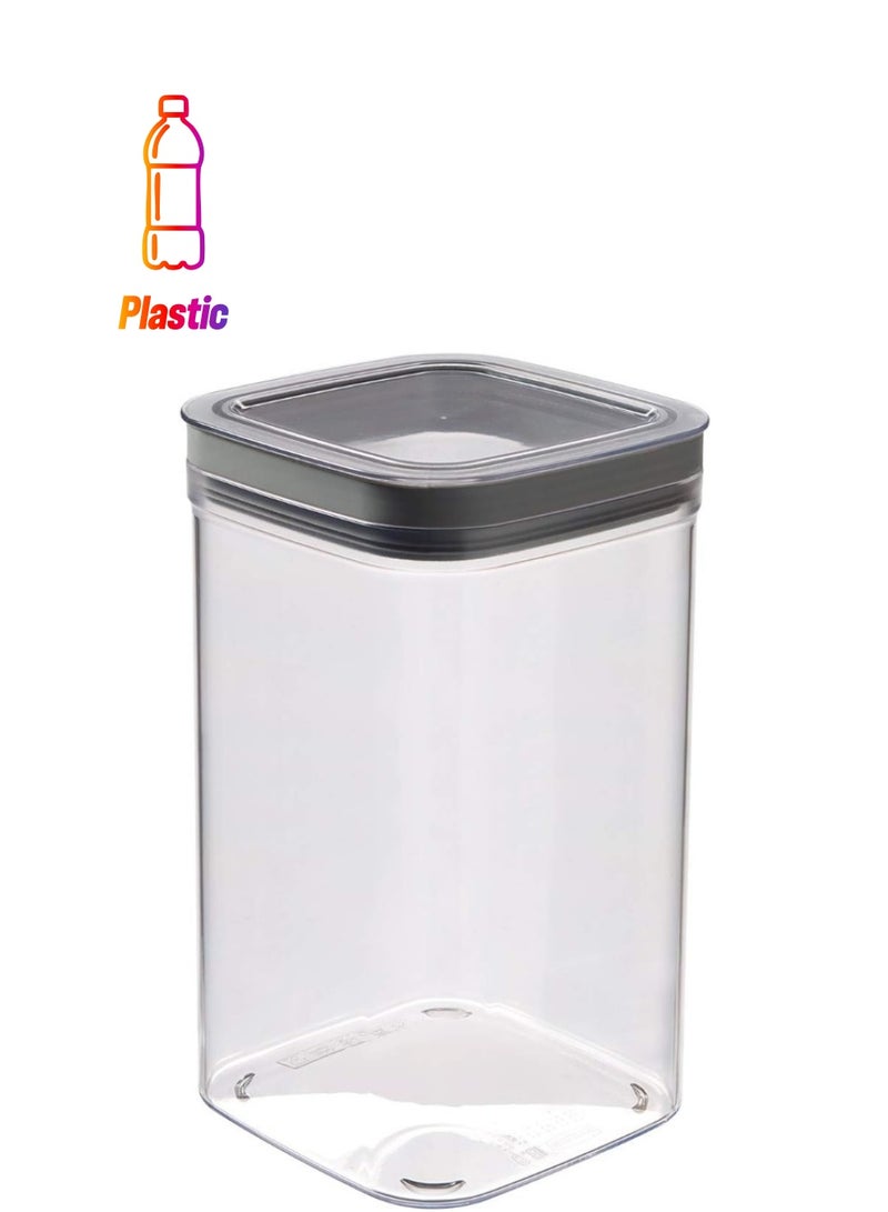 Curver Dry Food Container,Cube, 1.8L Transparent - Image 1