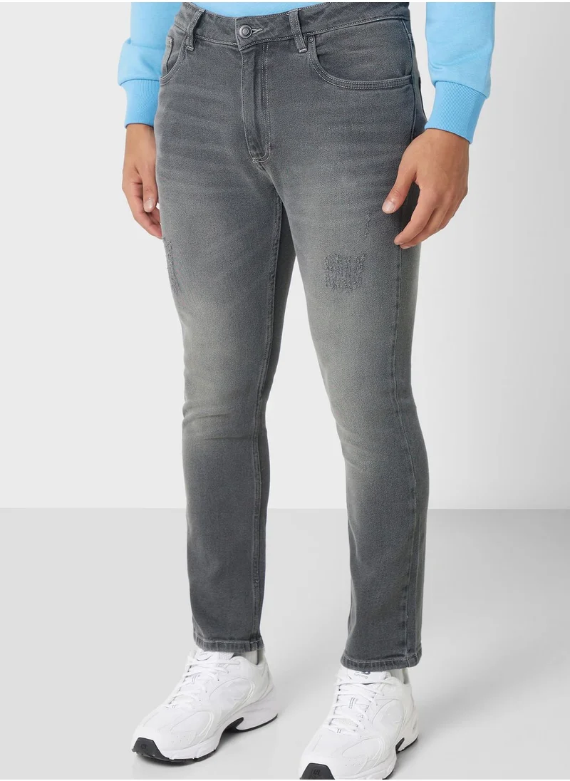 Seventy Five Slim Fit Washed Jeans