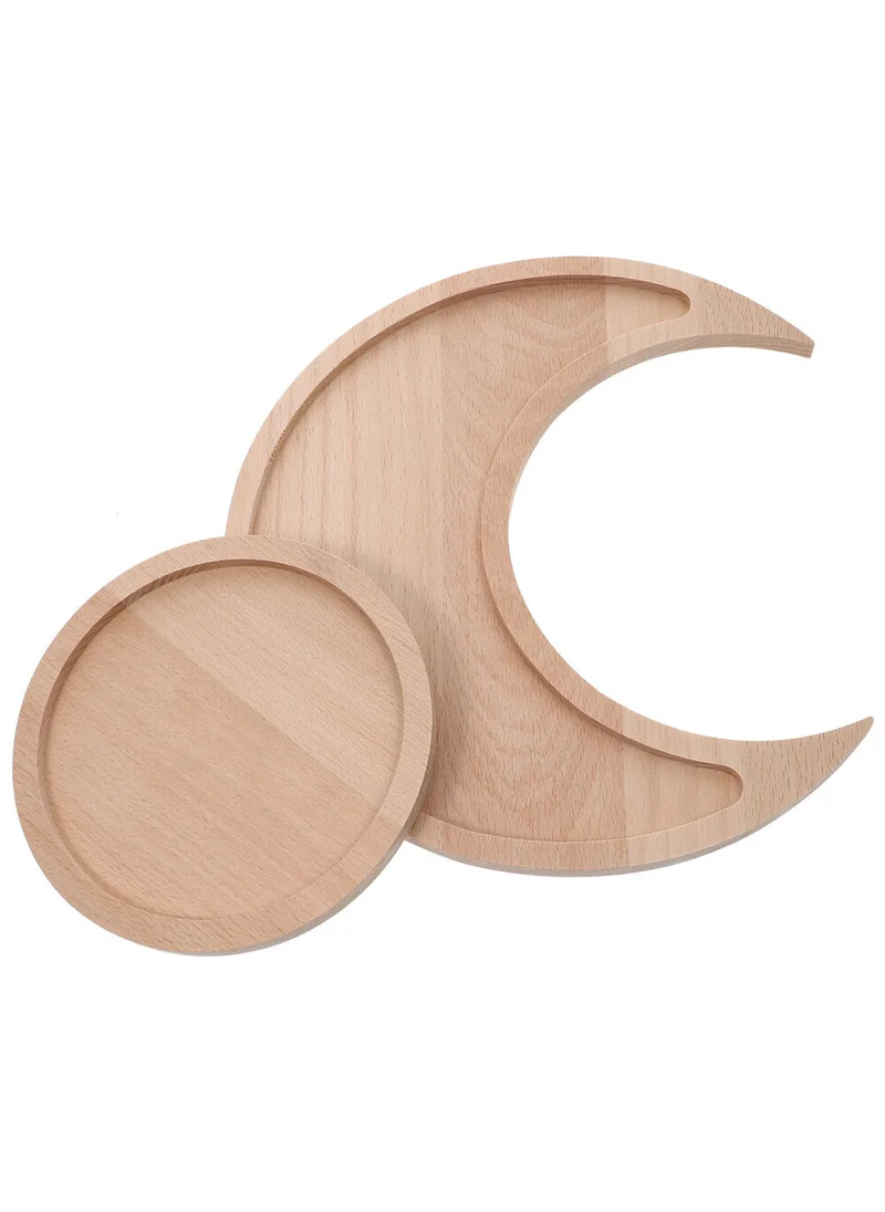 QUESERA 2 PCS SUN AND MOON serving tray