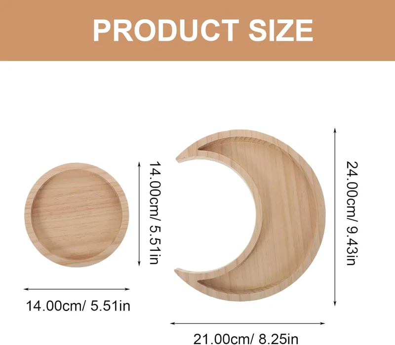 Quesera  2 PCS SUN AND MOON serving tray  | Best Price UAE