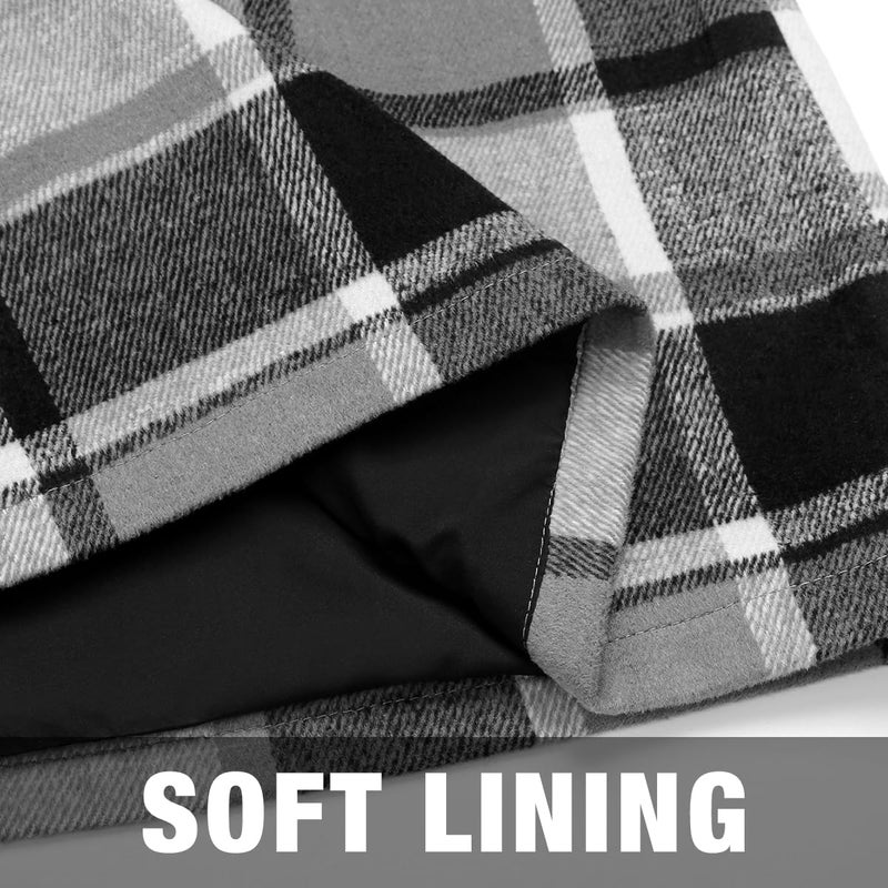 IDEALSANXUN Grey Skirt for Women Mini Dress 2023 Fall Winter Plaid Dresses High Waisted Bodycon Cute Mini Skirt(Grey New, M) - Image 5
