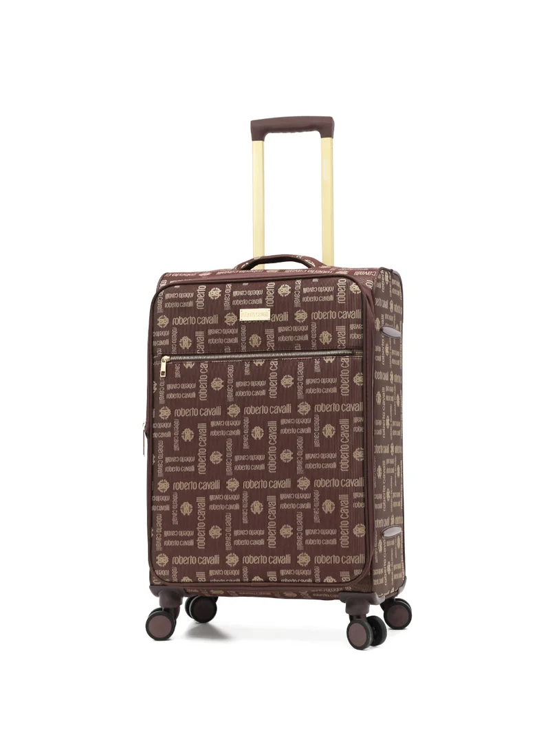 روبرتو كافالي Roberto Cavalli 2-Piece Printed Softshell Luggage Set with Spinner Wheels, TSA Lock - Luxury Designer Travel Collection