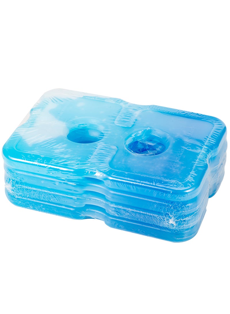 Eazy Kids مجموعة من 4 أكياس ثلج لحقائب الغداء مصنوعة من مواد خالية من مادة BPA وغير سامة - بيضاء - Image 3