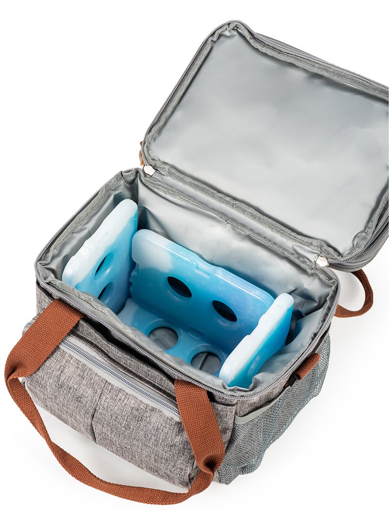 Eazy Kids مجموعة من 4 أكياس ثلج لحقائب الغداء مصنوعة من مواد خالية من مادة BPA وغير سامة - بيضاء - Image 4