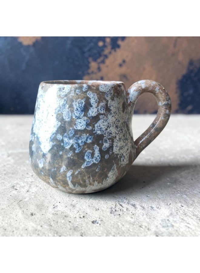 color zone pottery A uniquely shaped 200ml mug, microwave safe, handmade from pottery. - Image 2