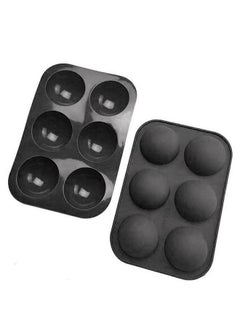 WooFree 2 Piece 6 Hole Hemisphere Silicone Dessert Mold  - Image 4